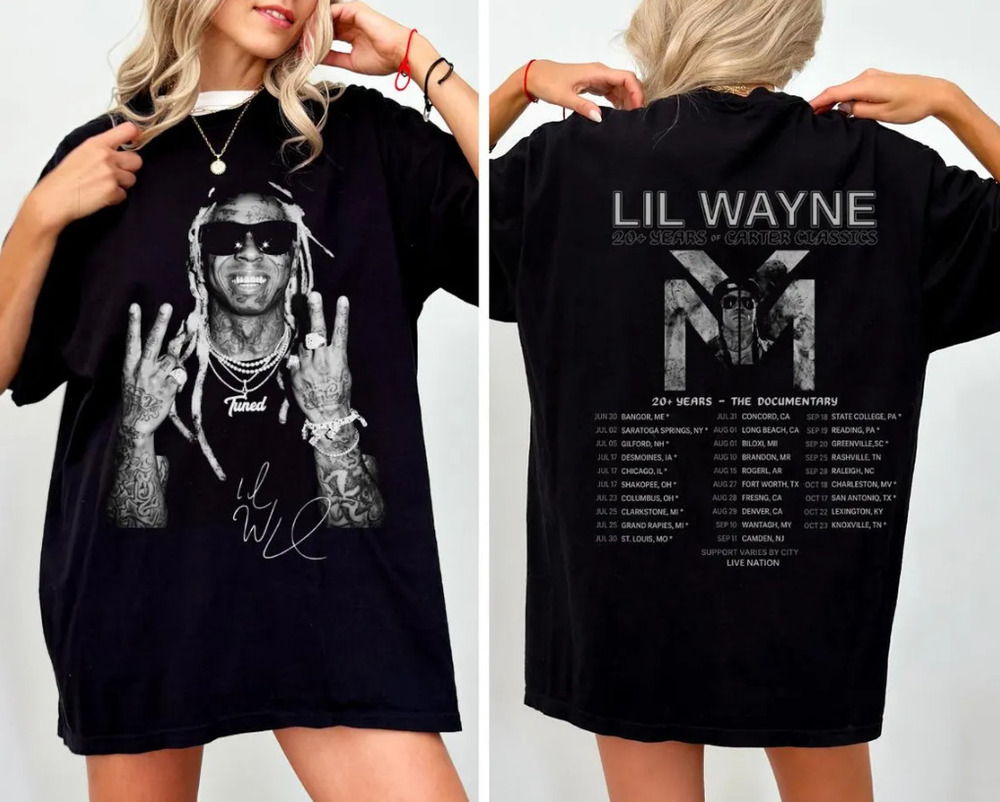 Comfort Colors Lil Wayne Graphic T-Shirt, Hip Hop Rap Tee, Tour 2026 Concert
